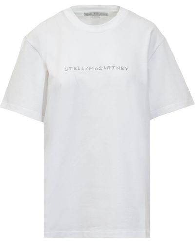 Stella McCartney Iconic Glitter T-Shirt - White