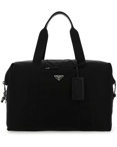 Prada Nylon Travel Bag - Black