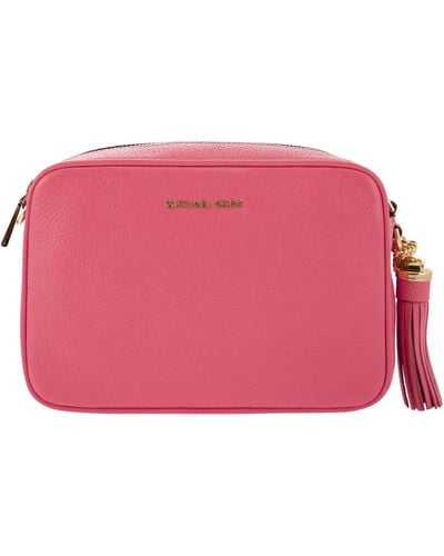 MICHAEL Michael Kors Ginny - Leather Crossbody Bag - Pink