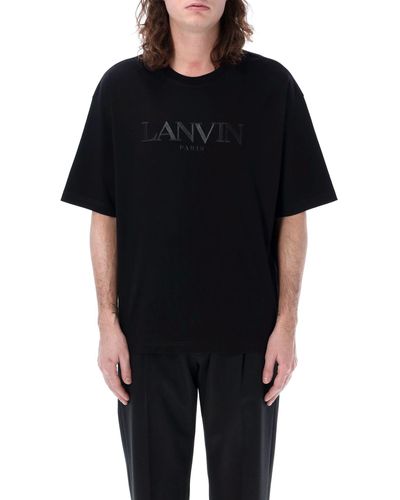 Lanvin Embroidered Logo T-Shirt - Black