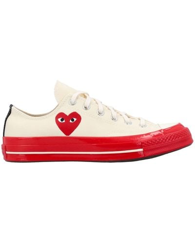 COMME DES GARÇONS PLAY Chuck 70 Low-Top Sole Sneakers - Red