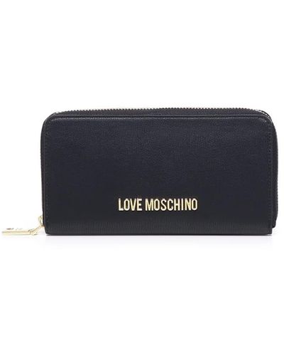 Moschino Wallet With Logo - Blue
