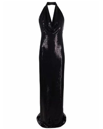 Blanca Vita Sequin-Embellished Long Dress - Black