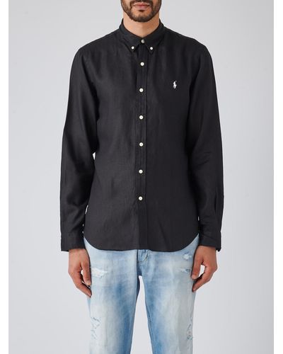 Polo Ralph Lauren Long Sleeve Sport Shirt Shirt - Black