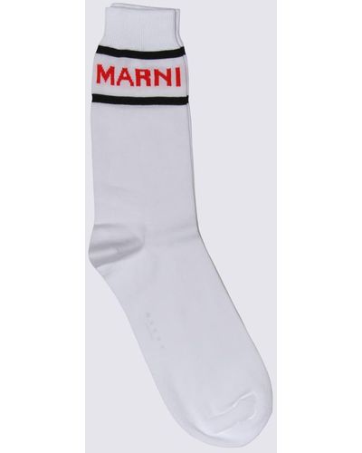 Marni White Cotton Socks