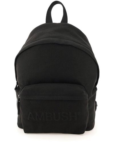 Ambush Logo Embossed Backpack - Black