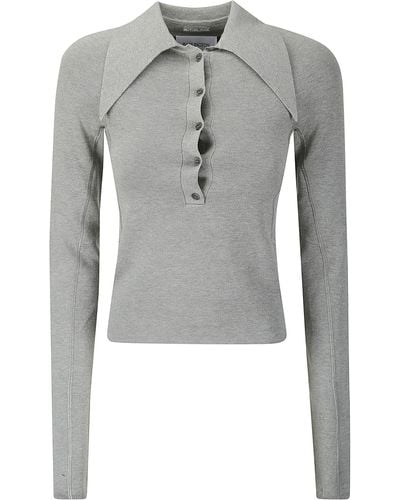 16Arlington Vitara Knit Top - Grey