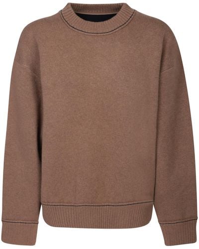 Sacai Sweaters - Brown