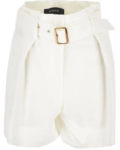 Pinko Simple Shorts - White