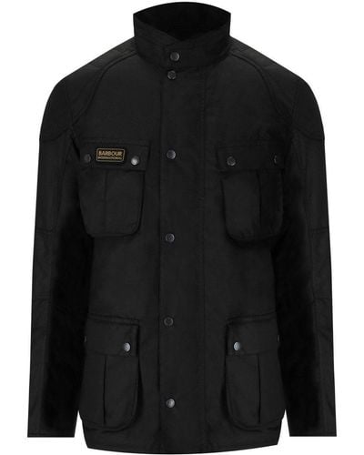 Barbour International Winter Lockseam Wax Black Jacket