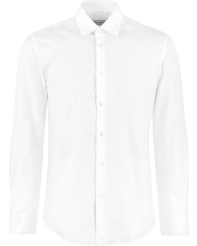 Ferragamo Gancini Printed Buttoned Shirt - White