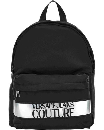 Versace Range Iconic Logo Sketch 1 Backpack - Black