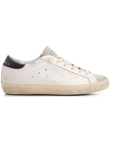 Golden Goose Superstar Sneakers With Perforated Star - White