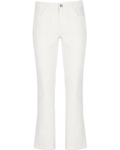 Fay Cotton Trousers - White