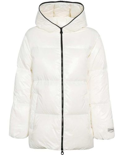 Duvetica Hooded Full-zip Down Jacket - White