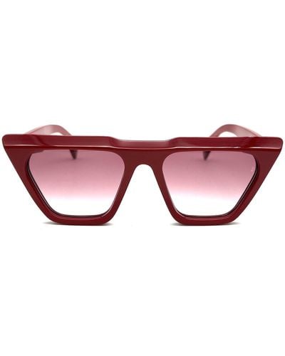 Jacques Marie Mage Cat-eye Frame Sunglasses - Red