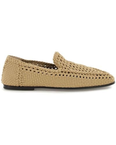 Dolce & Gabbana Crocheted Loafers - Brown