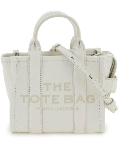 Marc Jacobs 'the Leather Micro Tote Bag' - White
