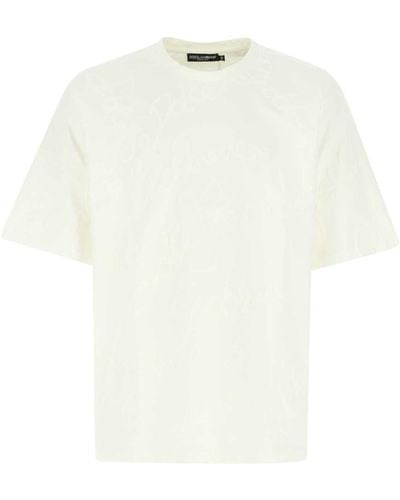 Dolce & Gabbana Cotton T-Shirt - White