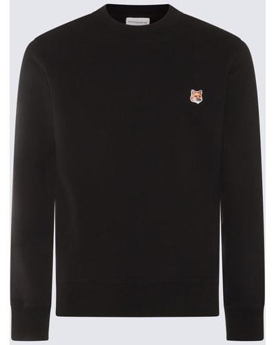 Maison Kitsuné Cotton Fox Head Sweatshirt - Black