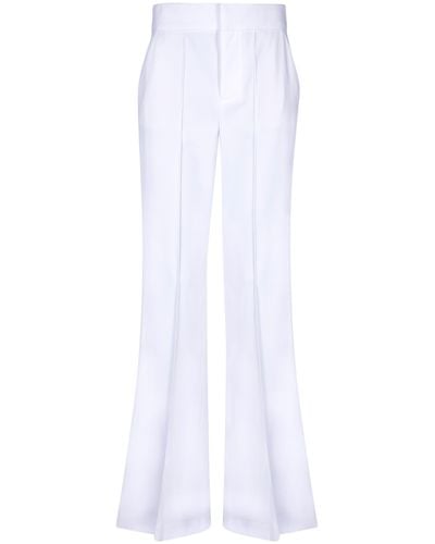 Alice + Olivia Dylan Crepe Trousers - White