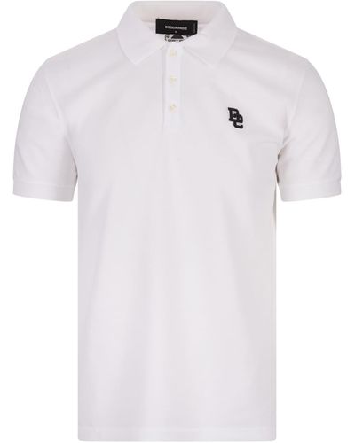 DSquared² Tennis Fit Polo Shirt - White