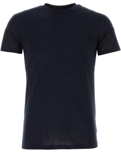 PT01 Midnight Silk Blend T-Shirt - Black