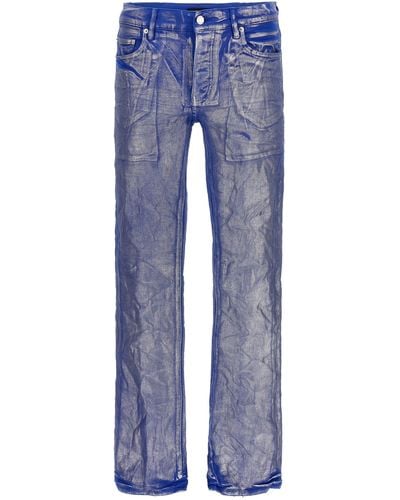 Purple Brand Foil Flare Jeans - Blue