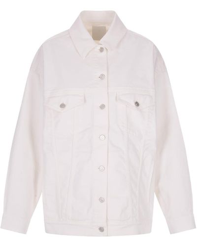 Givenchy Stone Denim Oversize Jacket - White