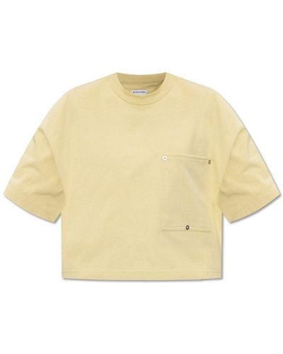 Bottega Veneta Cotton T-Shirt - Yellow