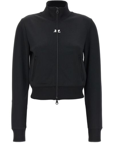 Courreges 'Interlock Track' Sweatshirt - Black
