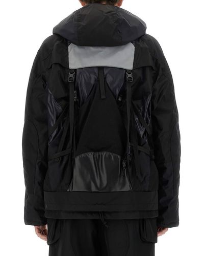 Junya Watanabe Jacket With Contrasting Inserts - Black