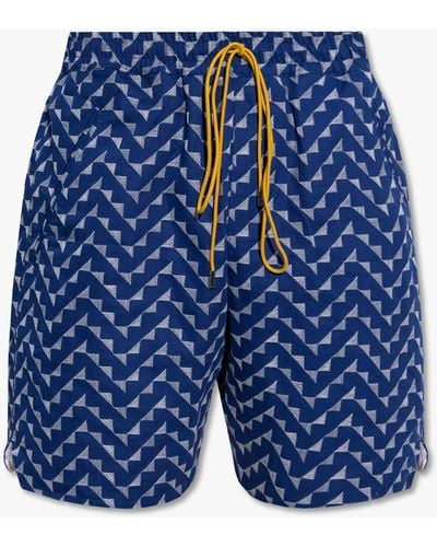 Rhude Cotton Shorts - Blue