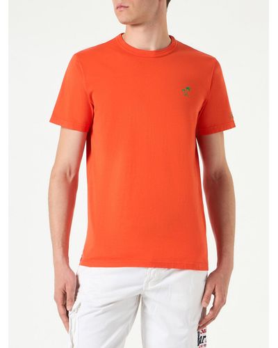 Mc2 Saint Barth Cotton T-Shirt - Orange