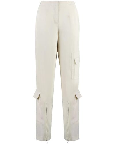 Calvin Klein Silk Trousers - White