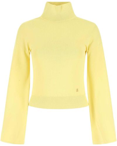 Loewe Pastel Stretch Viscose Blend Sweater - Yellow