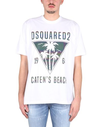 DSquared² D2 Catens Beach T-shirt - White