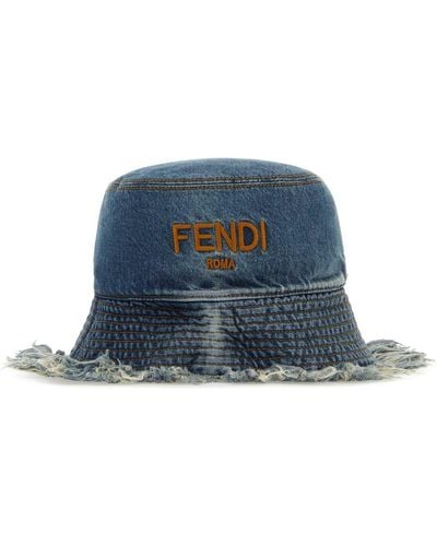 Fendi Denim Hat - Blue