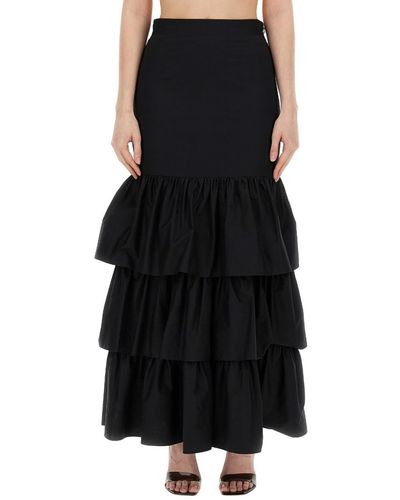Moschino Skirt With Ruffles - Black