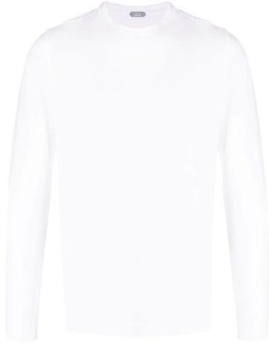 Zanone Long Sleeves T-Shirt - White