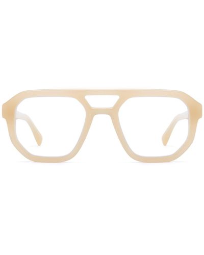 Mykita Amare C188 Blonde/shiny Silver Glasses - White