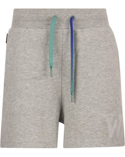 Woolrich American Cotton Fleece Shorts - Gray