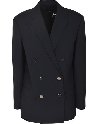 Theory Regular Double-Breasted Dinner Jacket - Blue
