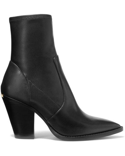 Michael Kors Dover Leather Ankle Boot - Black