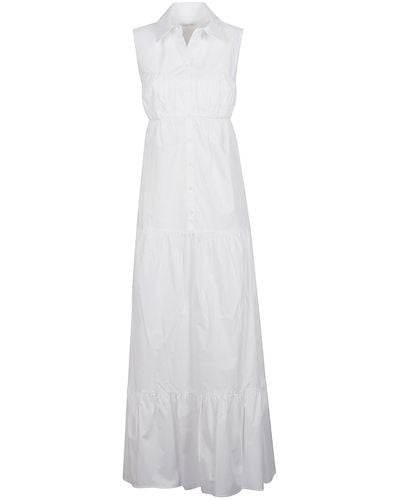 Patrizia Pepe Chemisier Long Dress - White