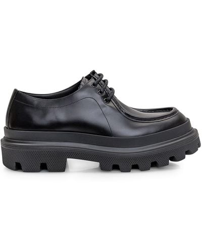 Dolce & Gabbana Derby Leather Shoes - Black