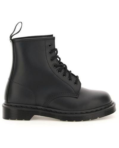 Dr. Martens Dr.martens 1460 Mono Smooth Lace-up Combat Boots - Black