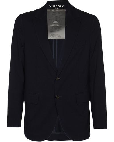 Circolo 1901 Regular 2 Pockets Blazer - Blue