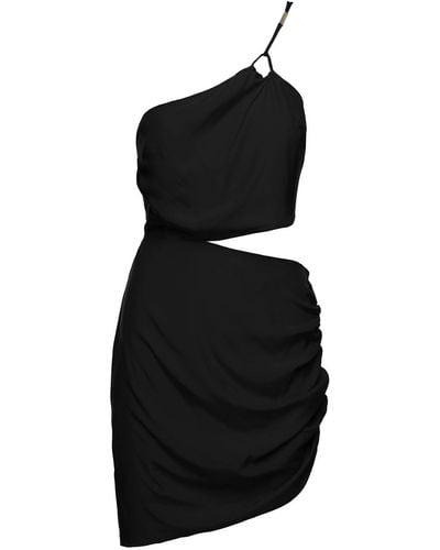 GAUGE81 'Midori' One-Shoulder Mini Dress With Cut-Out Detail - Black