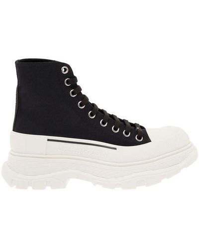 alexander mcqueen tread slick platform sneakers